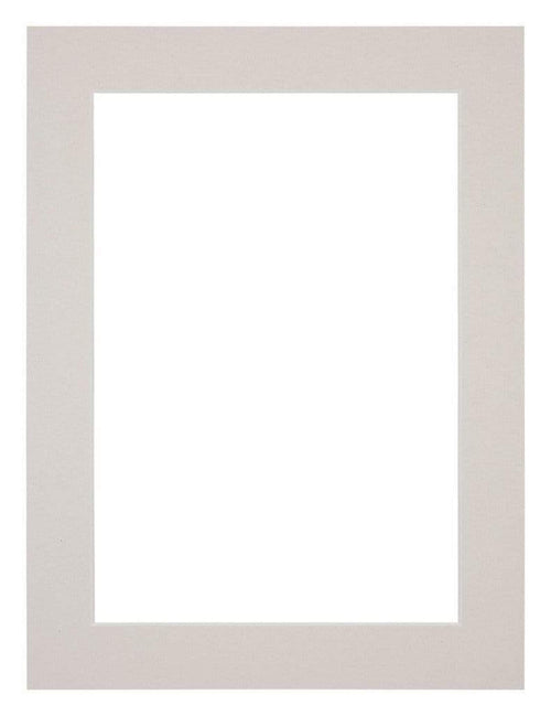 Passe Partout 45x60cm Carton Gris Graniet Bord 4cm Droit De Face | Yourdecoration.fr