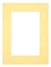 Passe Partout 45x60cm Carton Jaune Bord 6cm Droit De Face | Yourdecoration.fr