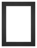 Passe Partout 45x60cm Carton Noir Bord 4cm Droit De Face | Yourdecoration.fr