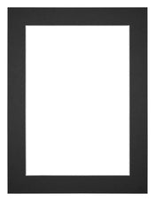 Passe Partout 45x60cm Carton Noir Bord 4cm Droit De Face | Yourdecoration.fr