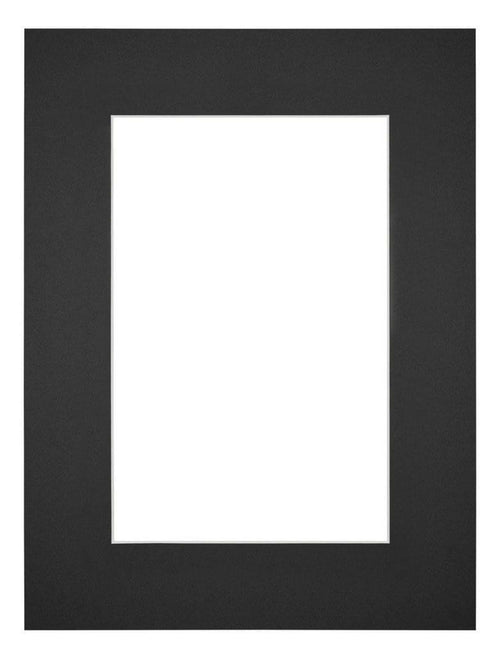 Passe Partout 45x60cm Carton Noir Bord 6cm Droit De Face | Yourdecoration.fr