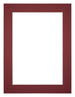 Passe Partout 45x60cm Carton Vin Rouge Bord 4cm Droit De Face | Yourdecoration.fr