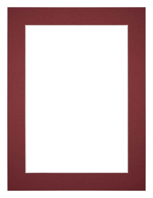 Passe Partout 45x60cm Carton Vin Rouge Bord 4cm Droit De Face | Yourdecoration.fr