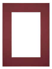 Passe Partout 45x60cm Carton Vin Rouge Bord 6cm Droit De Face | Yourdecoration.fr