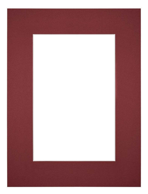 Passe Partout 45x60cm Carton Vin Rouge Bord 6cm Droit De Face | Yourdecoration.fr