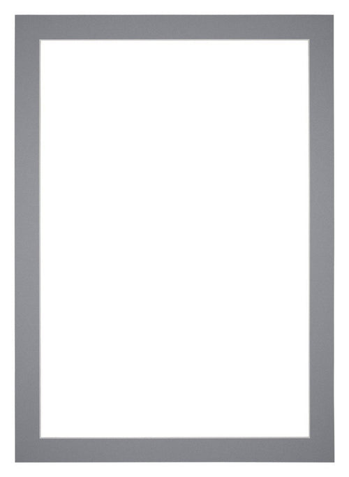 Passe Partout 60x84cm Carton Gris Bord 4cm Droit De Face | Yourdecoration.fr