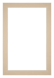 Passe Partout 60x90cm Carton Beige Bord 3cm Droit De Face | Yourdecoration.fr