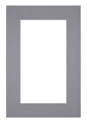 Passe Partout 61x91 5cm Carton Gris Bord 6cm Droit De Face | Yourdecoration.fr