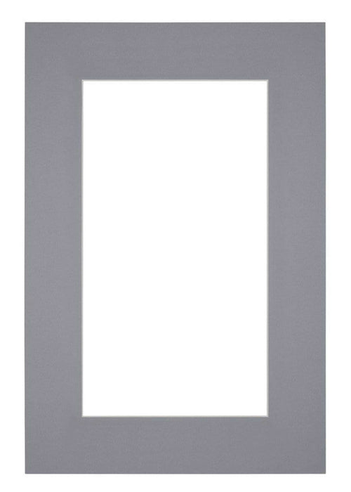 Passe Partout 61x91 5cm Carton Gris Bord 6cm Droit De Face | Yourdecoration.fr