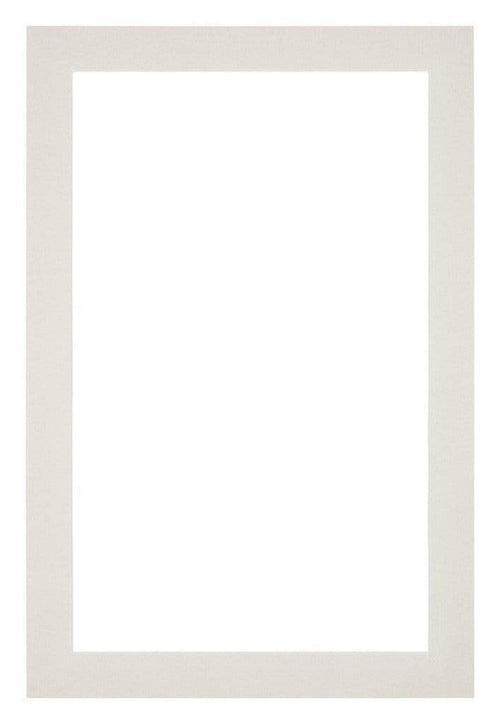 Passe Partout 61x91 5cm Carton Gris Clair Bord 3cm Droit De Face | Yourdecoration.fr