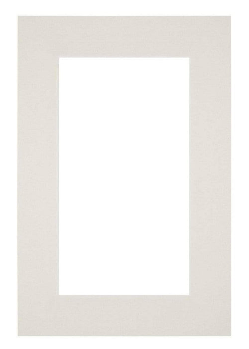 Passe Partout 61x91 5cm Carton Gris Clair Bord 6cm Droit De Face | Yourdecoration.fr