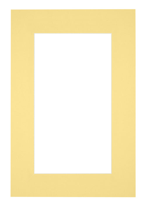 Passe Partout 61x91 5cm Carton Jaune Bord 6cm Droit De Face | Yourdecoration.fr