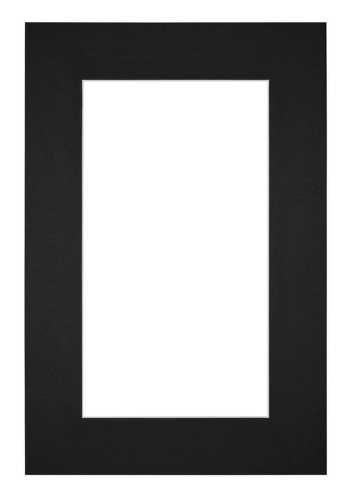 Passe Partout 61x91 5cm Carton Noir Bord 6cm Droit De Face | Yourdecoration.fr