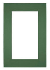 Passe Partout 61x91 5cm Carton Vert Foret Bord 6cm Droit De Face | Yourdecoration.fr