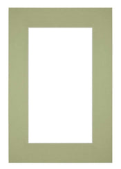 Passe Partout 61x91 5cm Carton Vert Menthe Bord 6cm Droit De Face | Yourdecoration.fr