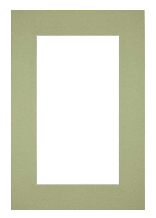 Passe Partout 61x91 5cm Carton Vert Menthe Bord 6cm Droit De Face | Yourdecoration.fr