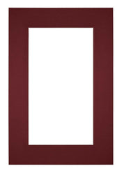 Passe Partout 61x91 5cm Carton Vin Rouge Bord 6cm Droit De Face | Yourdecoration.fr