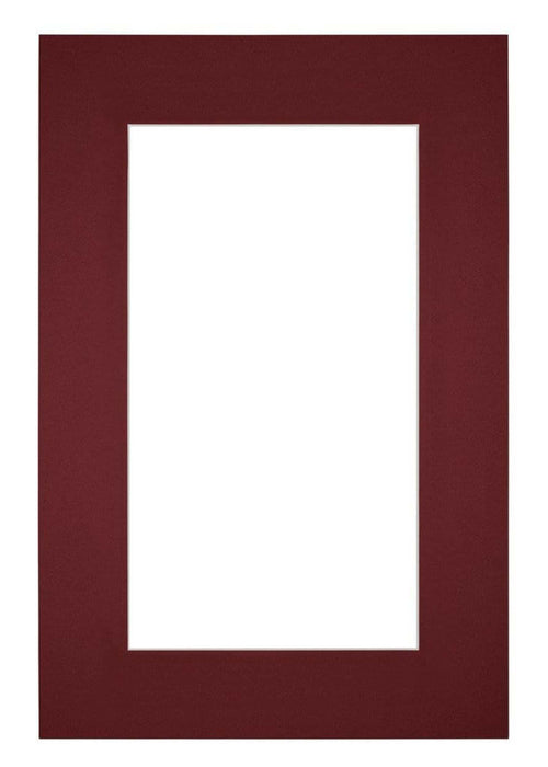 Passe Partout 61x91 5cm Carton Vin Rouge Bord 6cm Droit De Face | Yourdecoration.fr