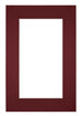 Passe Partout 61x91 5cm Carton Vin Rouge Bord 6cm Droit De Face | Yourdecoration.fr