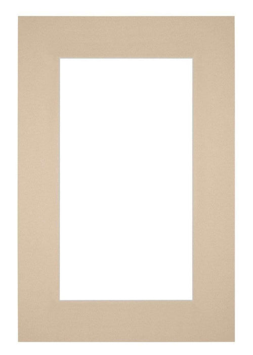 Passe Partout 62x93cm Carton Beige Bord 6cm Droit De Face | Yourdecoration.fr