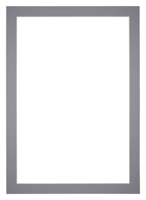 Passe Partout 70x100cm Carton Gris Bord 4cm Droit De Face | Yourdecoration.fr