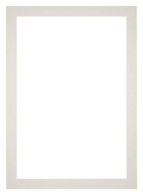 Passe Partout 70x100cm Carton Gris Clair Bord 4cm Droit De Face | Yourdecoration.fr