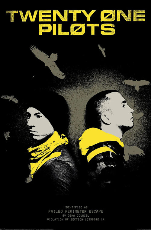 Poster 21 Pilots Trench Vultures 61x91 5cm PP2403419 | Yourdecoration.fr