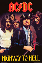 Poster Acdc Highway To Hell 61x91 5cm Grupo Erik GPE5915 | Yourdecoration.fr