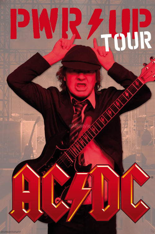 Poster Acdc Pwr Up Tour 61x91 5cm GBYDCO675 | Yourdecoration.fr