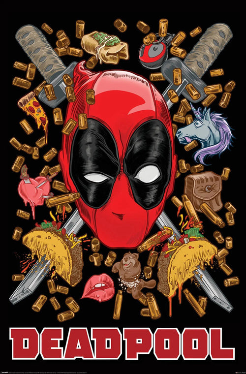 Poster Deadpool Chimichanga 61x91 5cm PP2402114 | Yourdecoration.fr