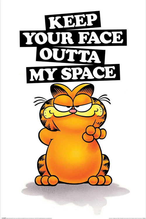 Poster Garfield Keep Your Face 61x91 5cm PP2402357 | Yourdecoration.fr