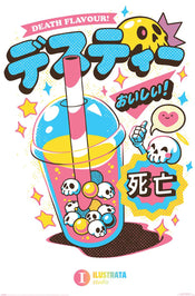 Affiche Poster Ilustrata Death Bubble Tea 61x91 5cm PP2401895 | Yourdecoration.fr