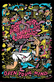 Affiche Poster Killer Acid Open Your Mind 61x91 5cm PP35434 | Yourdecoration.fr