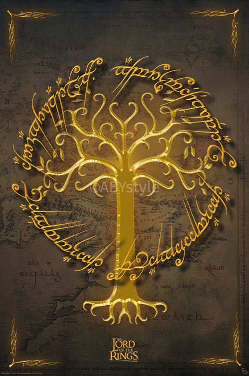 Affiche Poster Lord Of The Rings White Tree 61x91 5cm Abystyle GBYDCO655 | Yourdecoration.fr