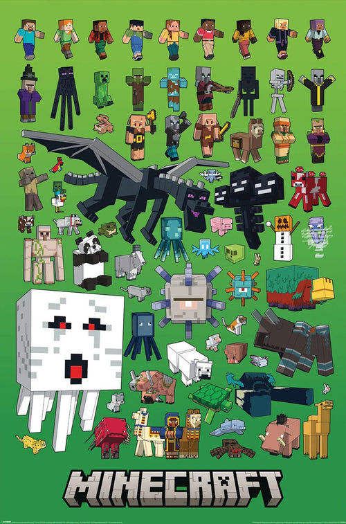 Poster Minecraft Character Montage 61x91 5cm PP2402264 | Yourdecoration.fr