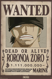 Affiche Poster One Piece Wanted Zoro Wano 61x91 5cm Abystyle GBYDCO619 | Yourdecoration.fr