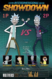 Affiche Poster Rick And Morty Showdown 61x91 5cm PP35425 | Yourdecoration.fr