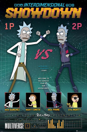 Affiche Poster Rick And Morty Showdown 61x91 5cm PP35425 | Yourdecoration.fr