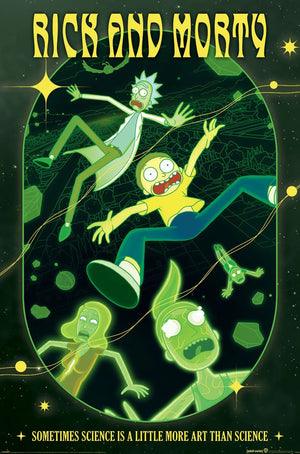 Affiche Poster Rick and Morty Rave Rickrival 61x91 5cm PP35423 | Yourdecoration.fr