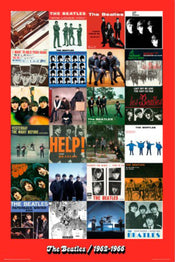 Affiche Poster The Beatles Era 1962 1966 61x91.5cm Grupo Erik GPE5853 | Yourdecoration.fr