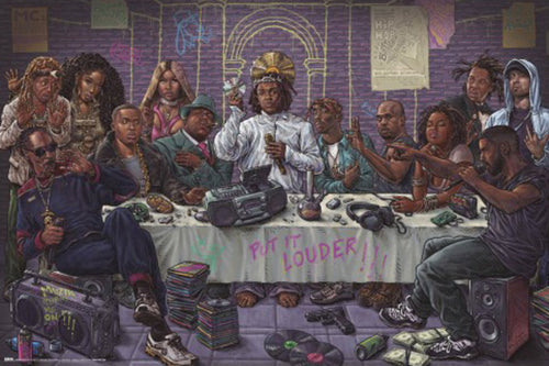 Poster-The-Last-Supper-Of-Hip-Hop-91-5x61cm-Grupo-Erik-GPE5911 | Yourdecoration.fr