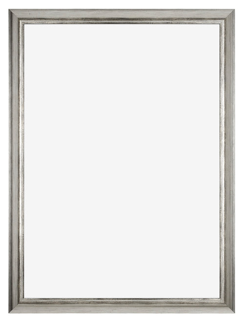 Sheffield Bois Cadre Photo 60x84cm Argent Noir Patiné De Face | Yourdecoration.fr