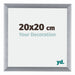 Tucson Aluminium Cadre Photo 20x20cm Argent Brossé De Face Mesure | Yourdecoration.fr