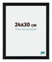 Tucson Aluminium Cadre Photo 24x30cm Noir Brossé De Face Mesure | Yourdecoration.fr