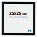 Tucson Aluminium Cadre Photo 25x25cm Noir Brossé De Face Mesure | Yourdecoration.fr