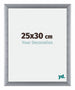 Tucson Aluminium Cadre Photo 25x30cm Argent Brossé De Face Mesure | Yourdecoration.fr