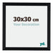 Tucson Aluminium Cadre Photo 30x30cm Noir Brossé De Face Mesure | Yourdecoration.fr