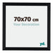 Tucson Aluminium Cadre Photo 70x70cm Noir Brossé De Face Mesure | Yourdecoration.fr