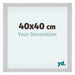 Virginia Aluminium Cadre Photo 40x40cm Blanc De Face Mesure | Yourdecoration.fr