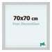 Virginia Aluminium Cadre Photo 70x70cm Blanc De Face Mesure | Yourdecoration.fr